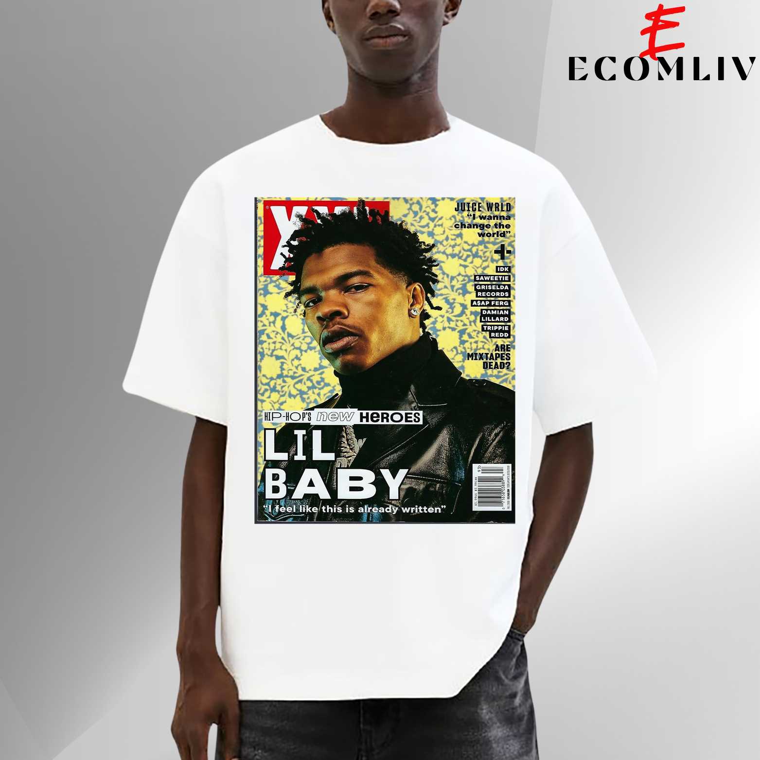Lil Baby Retro Tour Tee, Rapper Vintage T-Shirt